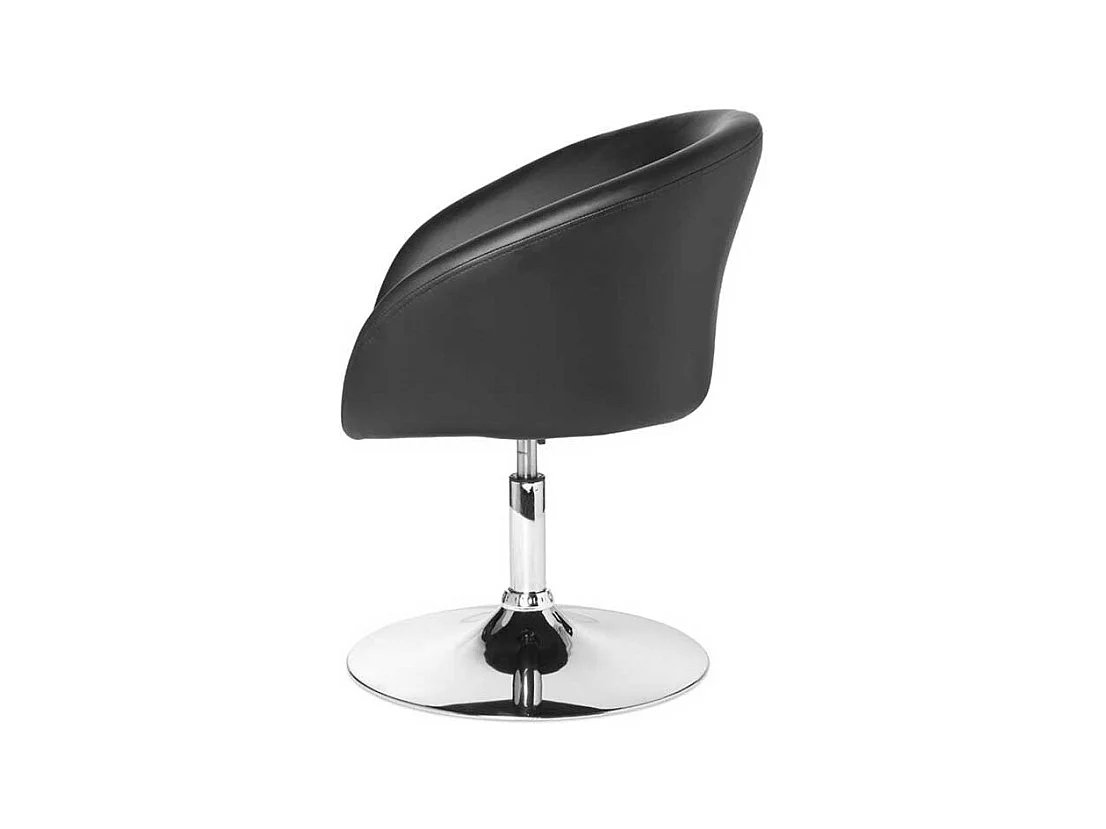 Drehstuhl aus Kunstleder und Metall Retrostil