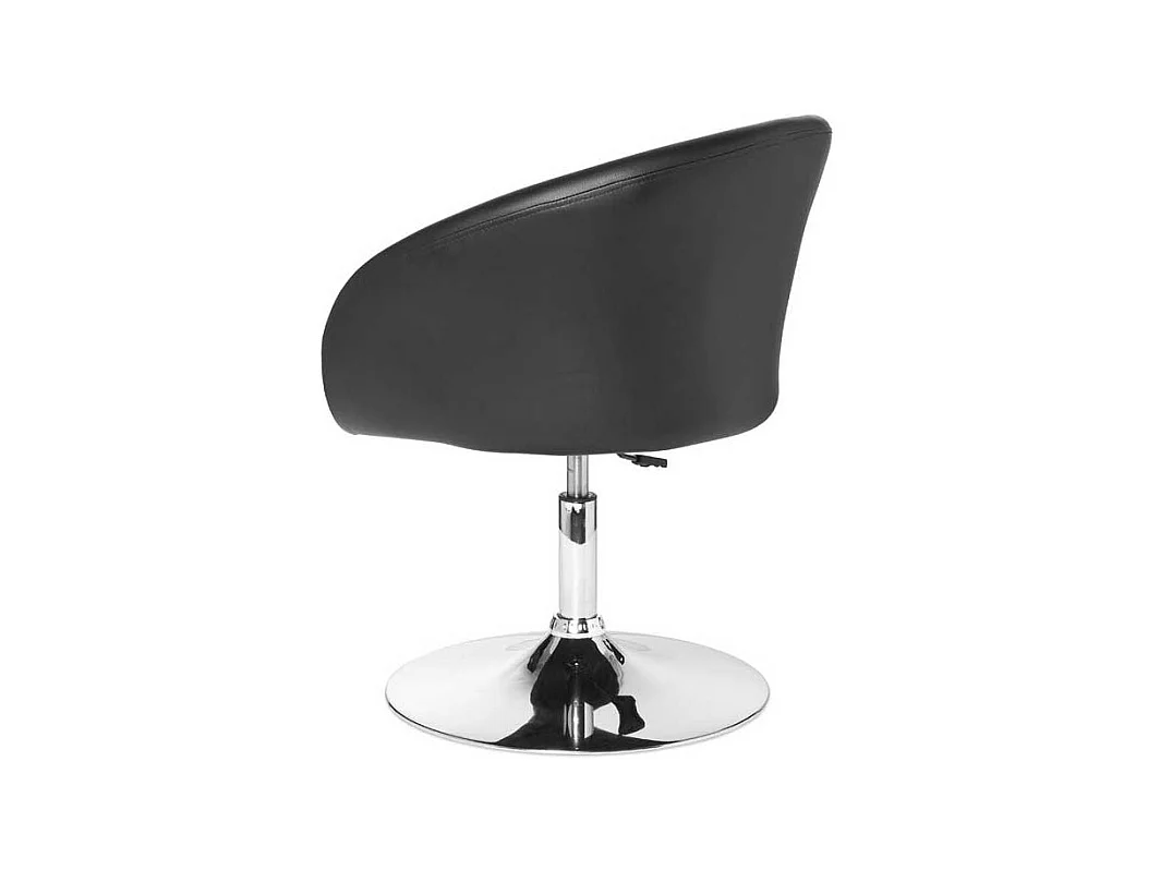 Drehstuhl aus Kunstleder und Metall Retrostil