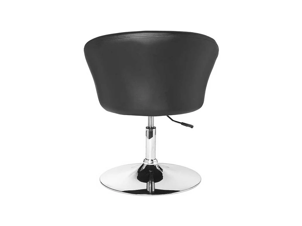 Drehstuhl aus Kunstleder und Metall Retrostil