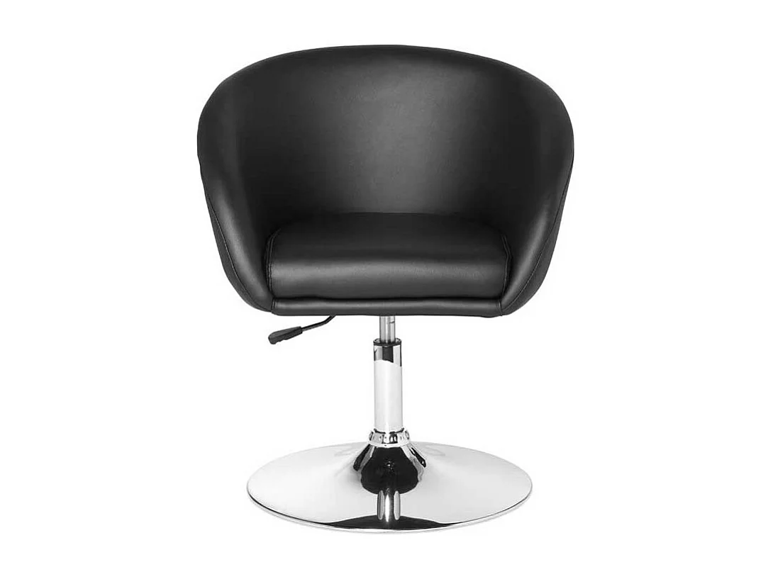 Drehstuhl aus Kunstleder und Metall Retrostil