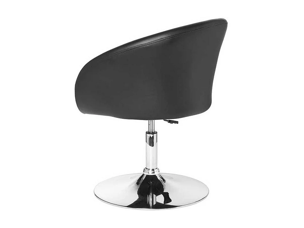 Drehstuhl aus Kunstleder und Metall Retrostil