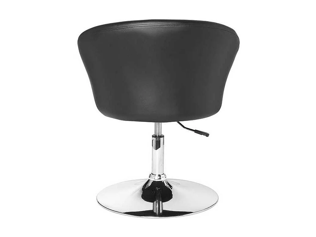 Drehstuhl aus Kunstleder und Metall Retrostil