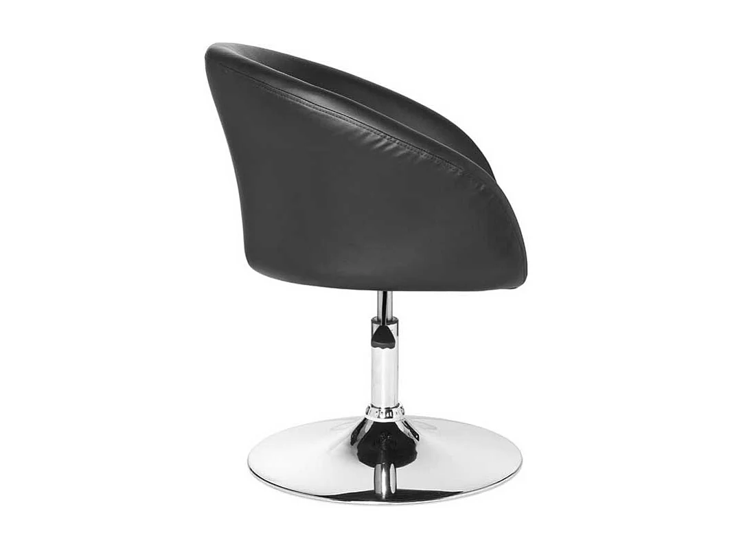 Drehstuhl aus Kunstleder und Metall Retrostil