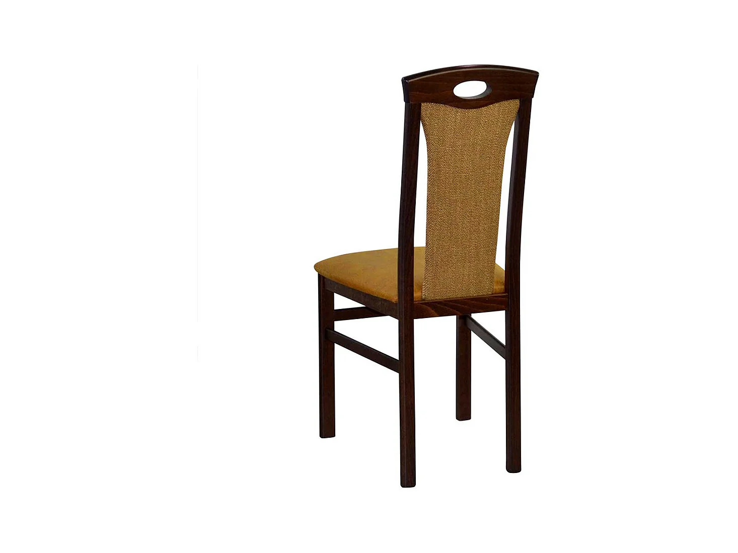 Hochlehner Stühle in Nussbaumfarben Ocker Gelb (2er Set)