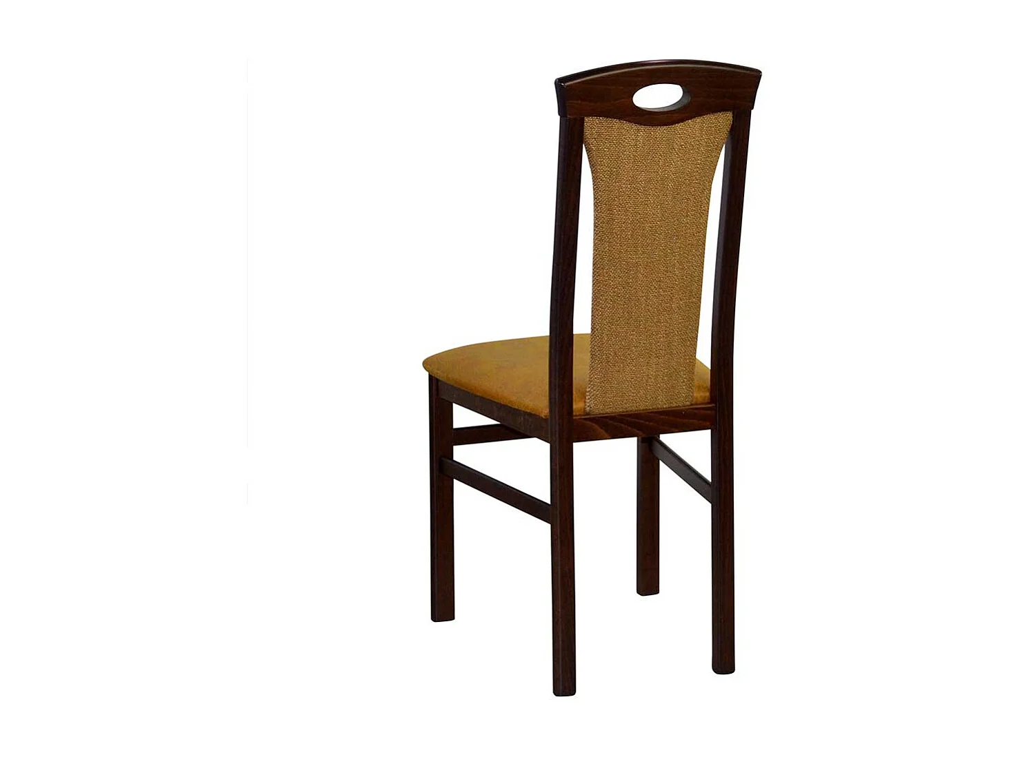 Hochlehner Stühle in Nussbaumfarben Ocker Gelb (2er Set)