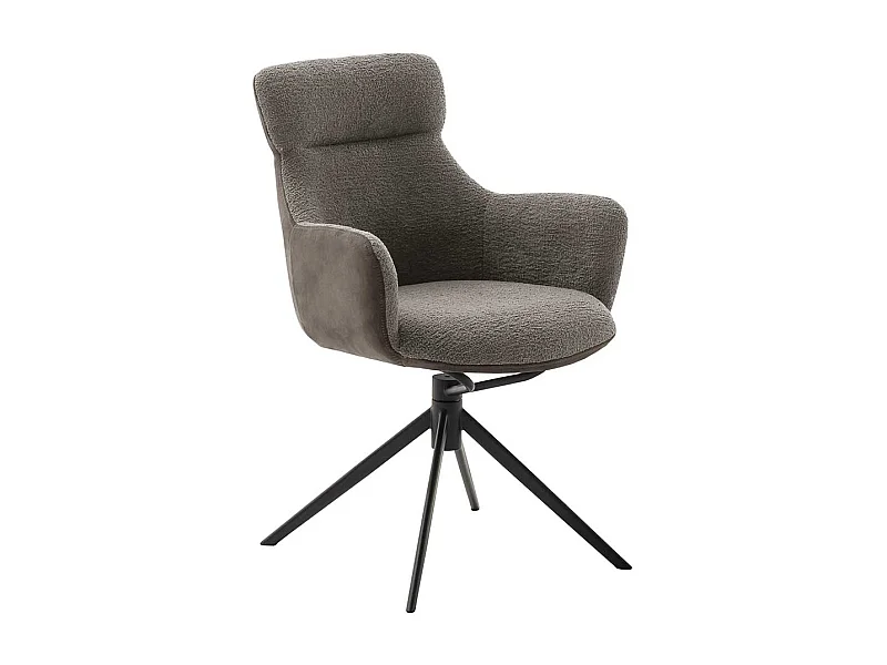 Polsterstuhl Esszimmer in Schlammfarben drehbar (2er Set)