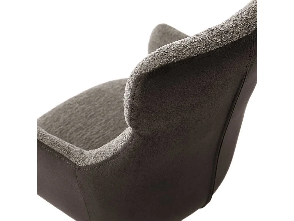 Polsterstuhl Esszimmer in Schlammfarben drehbar (2er Set)