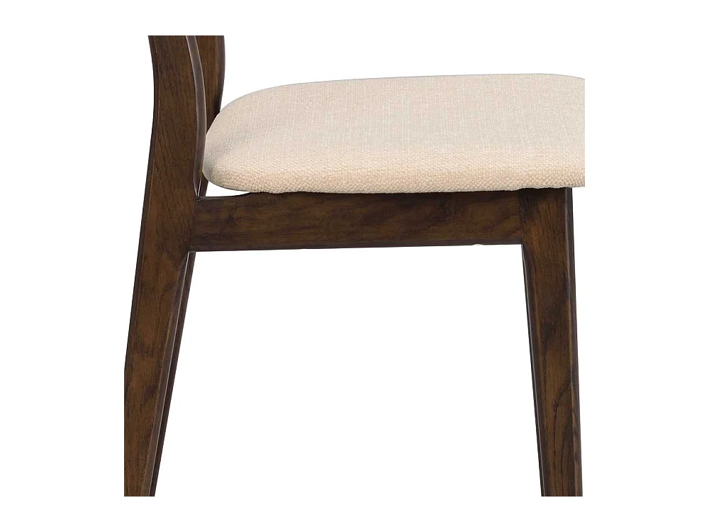 Küchenstuhl in Eiche dunkel Beige (2er Set)