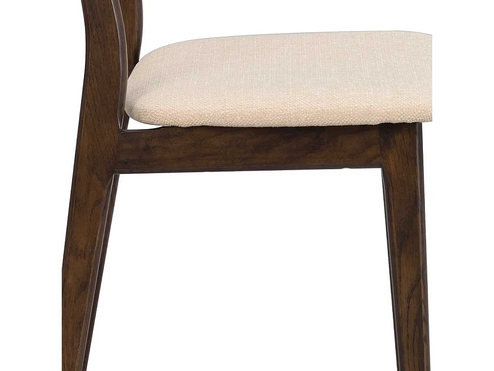 Küchenstuhl in Eiche dunkel Beige (2er Set)