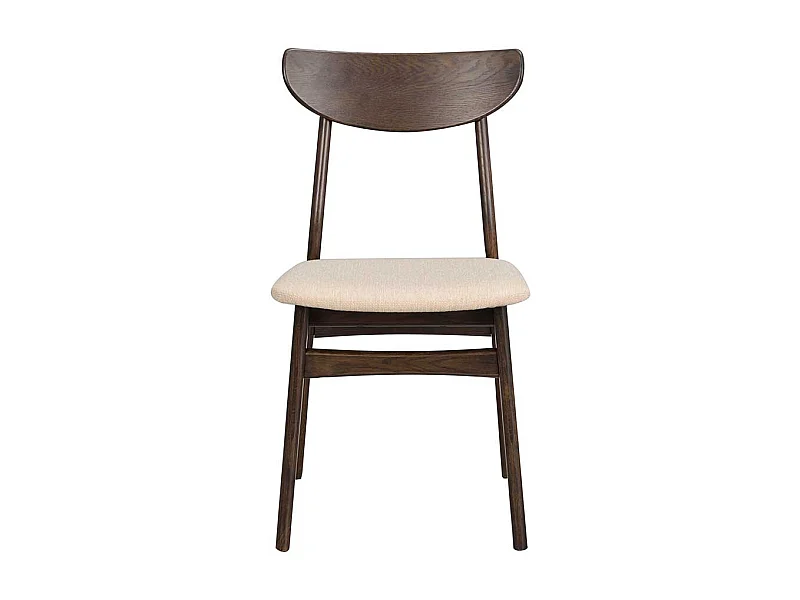 Küchenstuhl in Eiche dunkel Beige (2er Set)