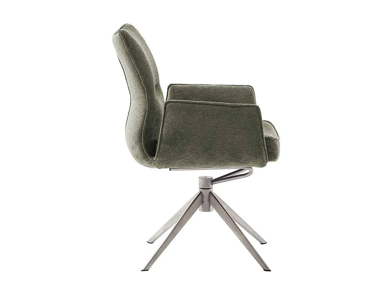 Stuhl Küche Esszimmerstuhl mit Armlehnen und Gestell aus Metall (2er Set)