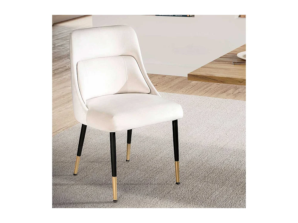 Polsterstuhl Esstischstuhl in modernem Design aus Samt