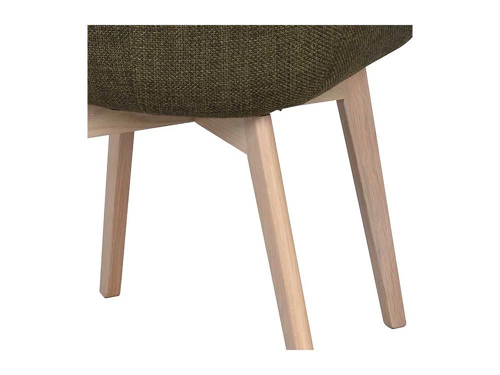 Polsterstuhl mit Armlehnen Gestell aus Massivholz (2er Set)