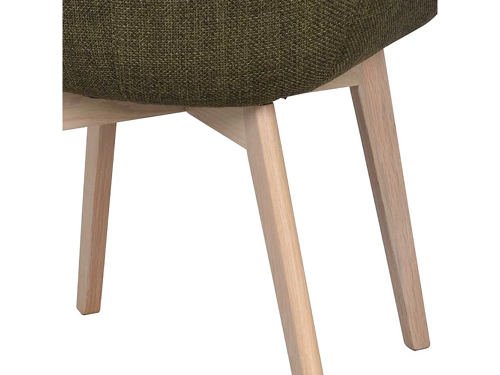 Polsterstuhl mit Armlehnen Gestell aus Massivholz (2er Set)