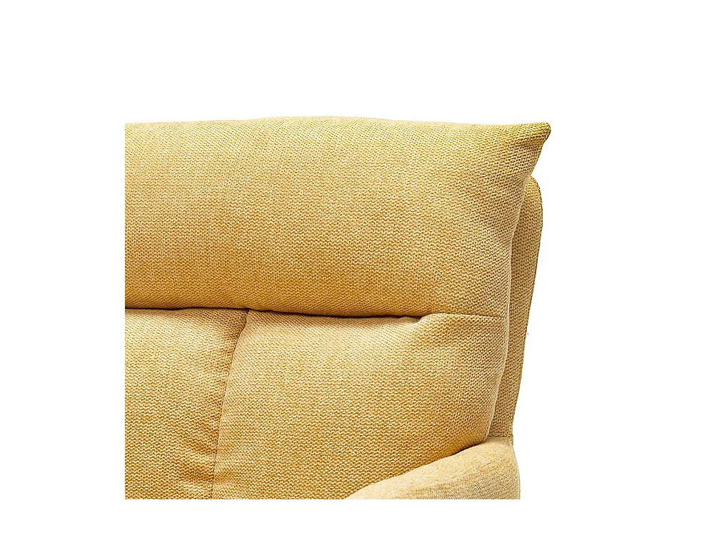 Esszimmerstuhl Set Gelb mit hoher Rückenlehne aufwendigen Steppungen (2er Set)