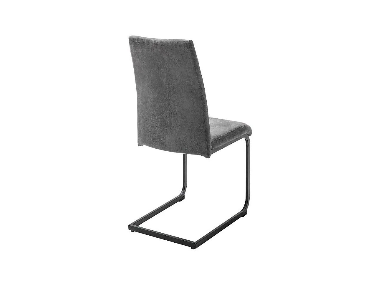 Esszimmerstuhl Polsterstuhl in Anthrazit mit Ziernähten (4er Set)