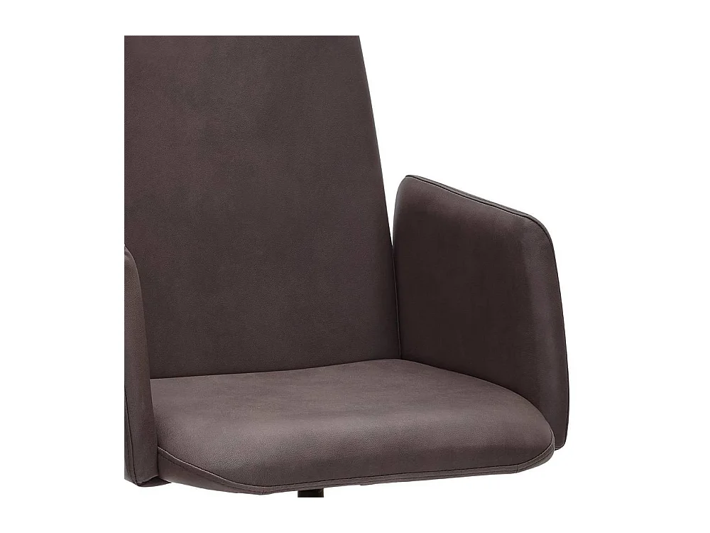 Armlehnstuhl Polsterstuhl aus Microfaser mit Gestell aus Metall