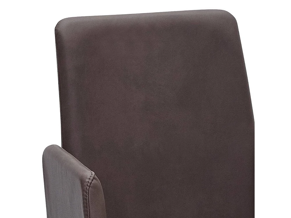 Armlehnstuhl Polsterstuhl aus Microfaser mit Gestell aus Metall