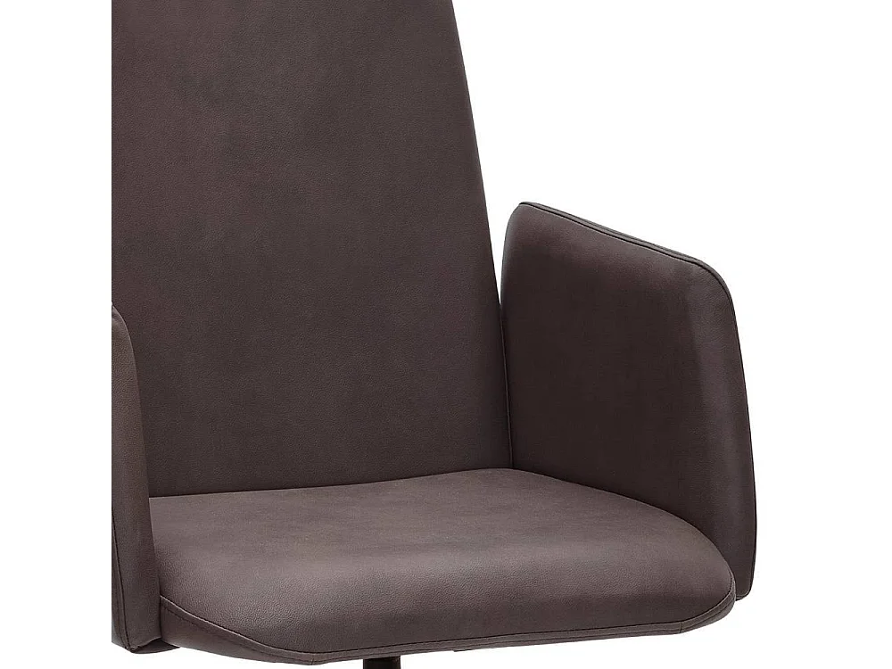 Armlehnstuhl Polsterstuhl aus Microfaser mit Gestell aus Metall