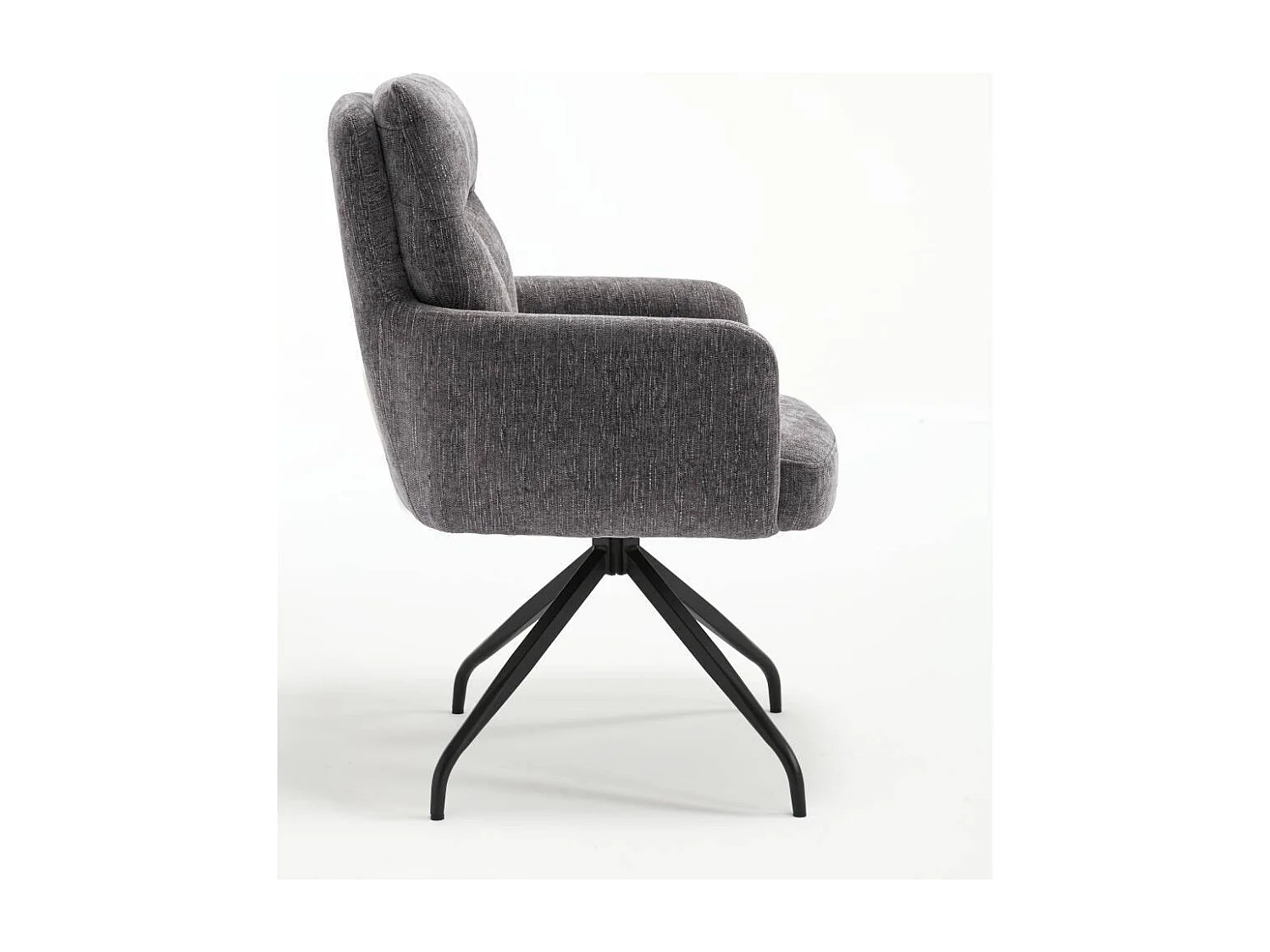 Esszimmerstuhl Stuhl Esszimmer aus Chenillegewebe mit Gestell aus Metall (2er Set)