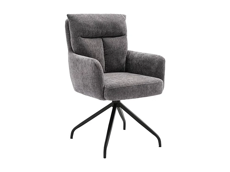 Esszimmerstuhl Stuhl Esszimmer aus Chenillegewebe mit Gestell aus Metall (2er Set)