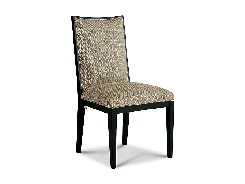 Premium Esszimmerstuhl in Beige und Schwarz klassischen Stil