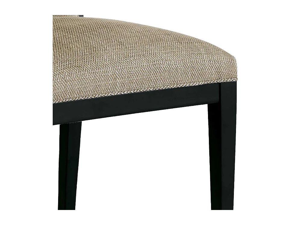 Premium Esszimmerstuhl in Beige und Schwarz klassischen Stil