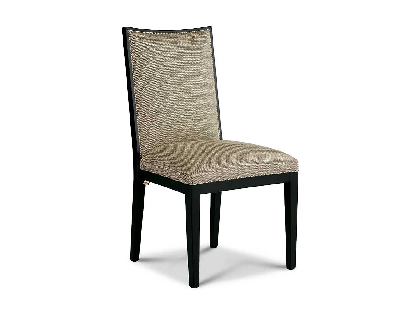 Premium Esszimmerstuhl in Beige und Schwarz klassischen Stil