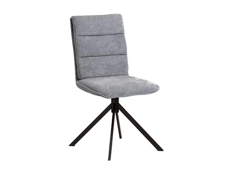 Polsterstuhl Esszimmer Esszimmerstuhl aus Flockstoff und Metall (2er Set)