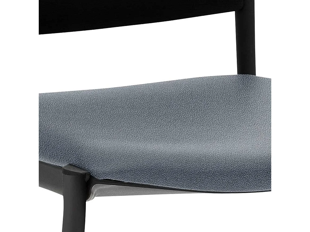 Stapelstuhl Gestell schwarz Rückenlehne Meshgewebe