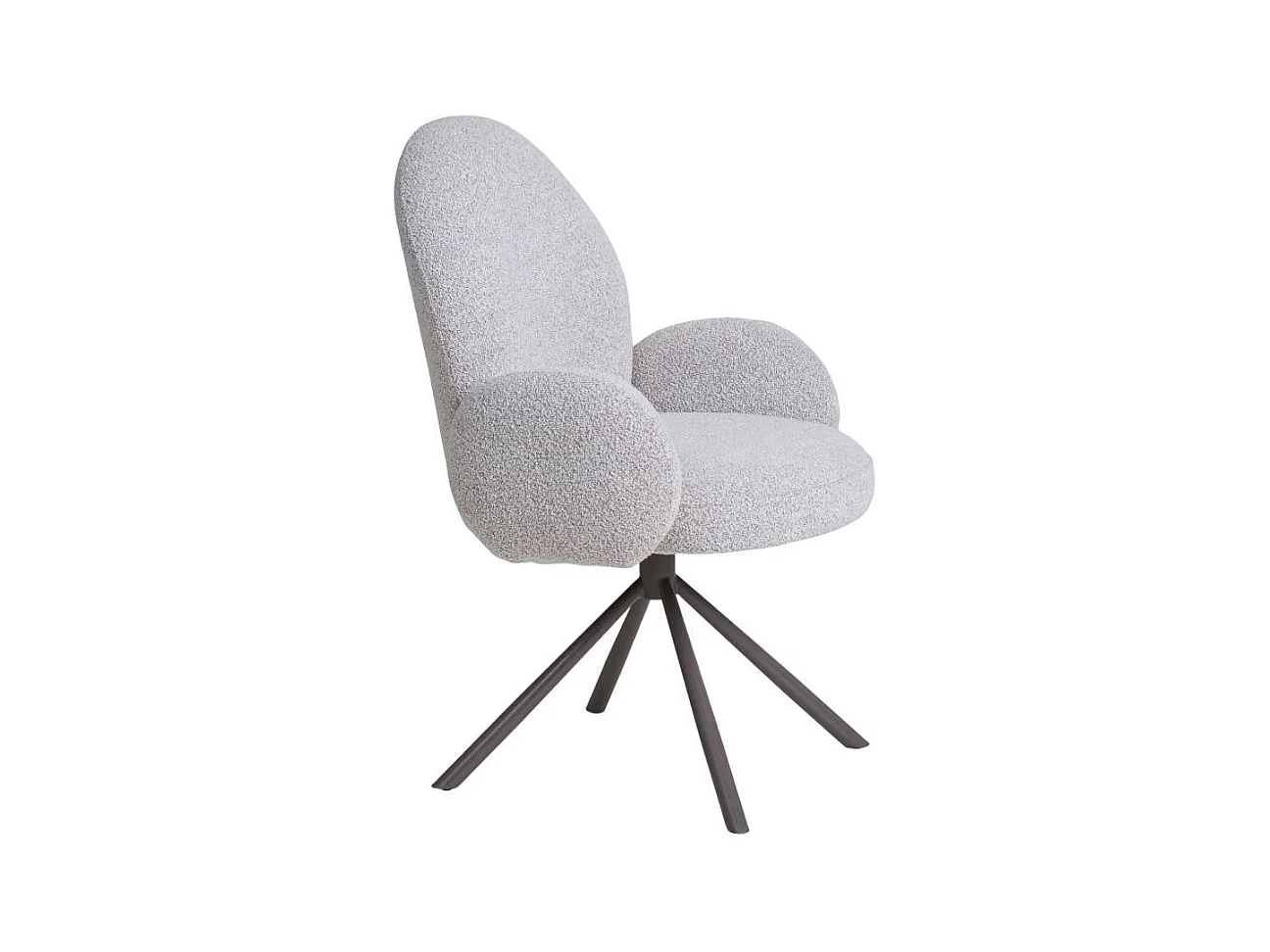 Polsterstuhl Esszimmerstuhl in Beige mit Gestell aus Metall