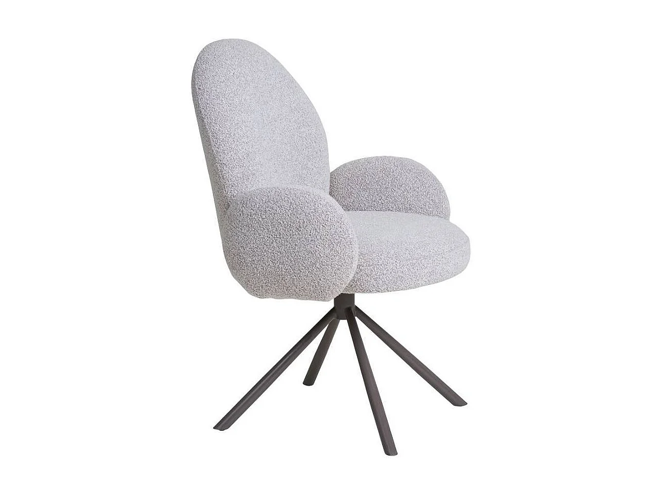 Polsterstuhl Esszimmerstuhl in Beige mit Gestell aus Metall