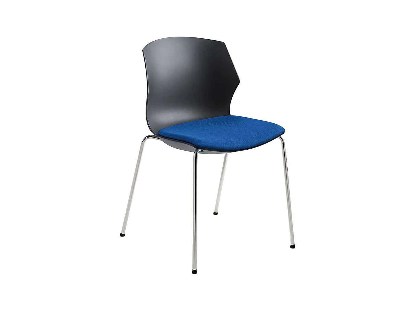 K�chenstuhl in Anthrazit und Blau Made in Germany