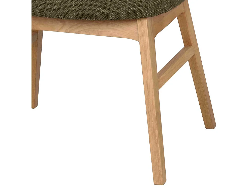 Esszimmerstuhl Set in Dunkelgrün Eichefarben (2er Set)