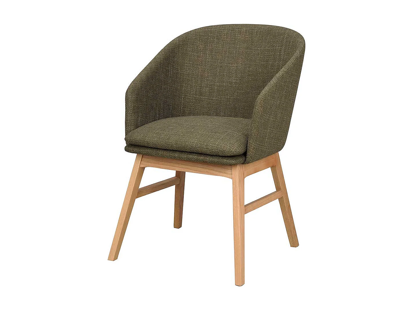 Esszimmerstuhl Set in Dunkelgrün Eichefarben (2er Set)