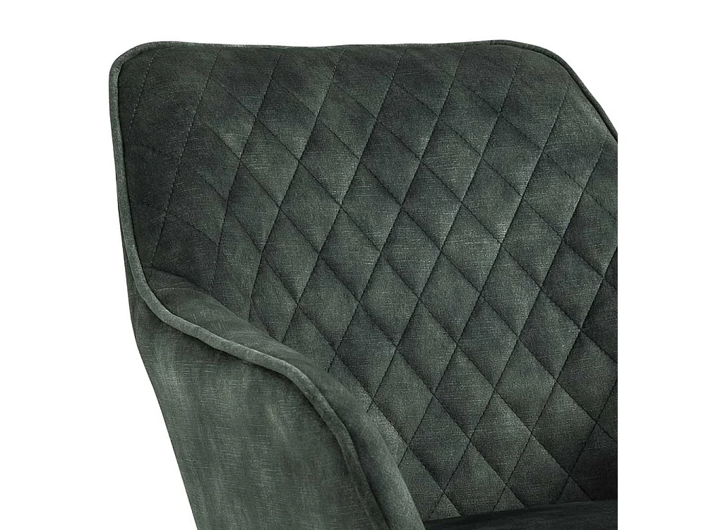 Esszimmerstuhl in Dunkelgrün Eichefarben