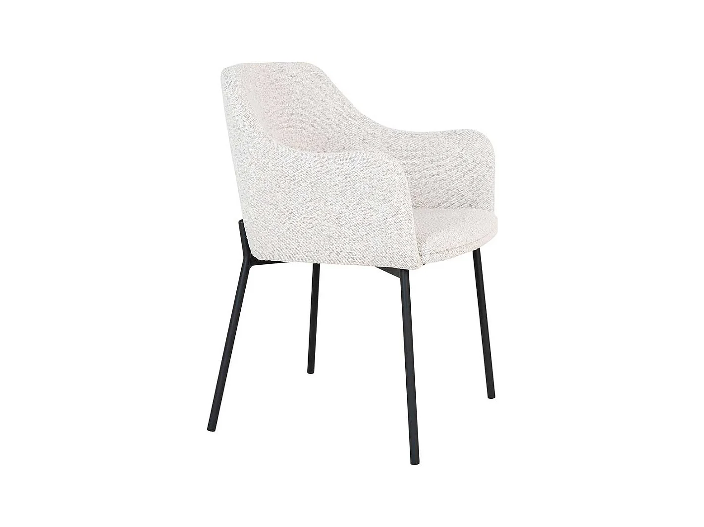 Esstisch Stühle Polsterstühle mit Armlehnen im Skandi Design (2er Set)