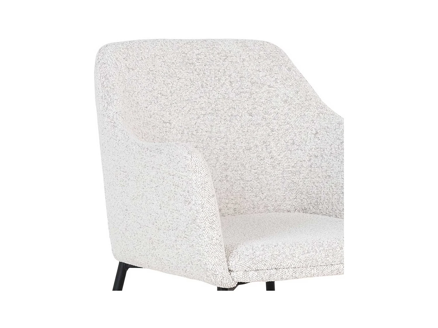 Esstisch Stühle Polsterstühle mit Armlehnen im Skandi Design (2er Set)