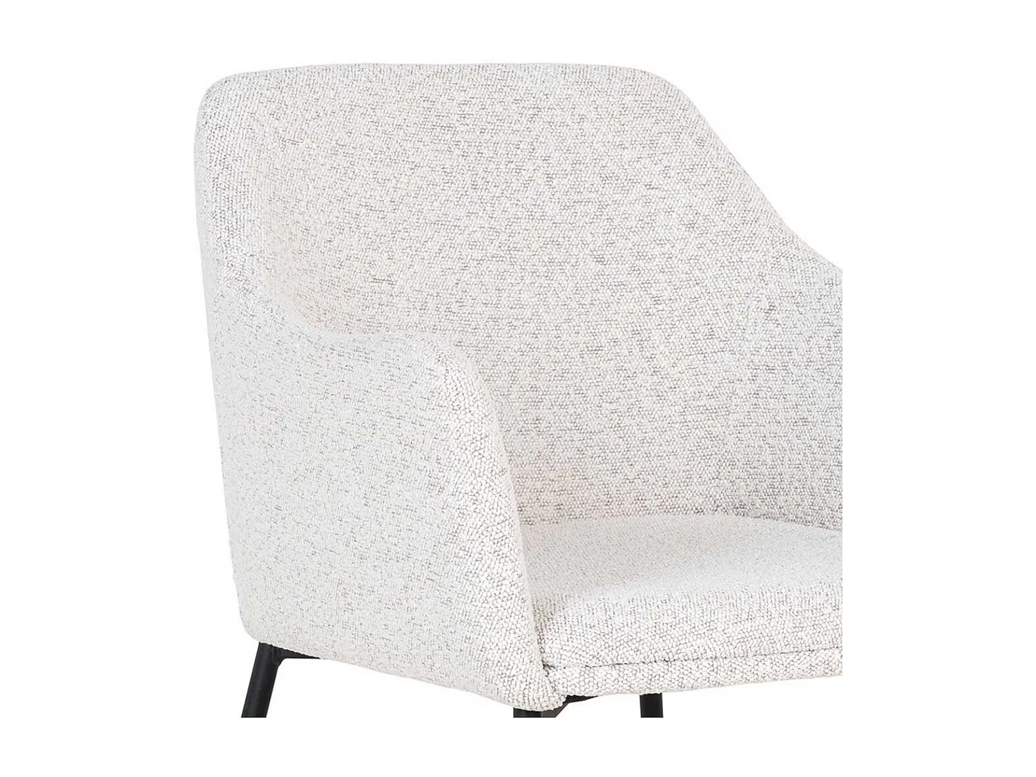 Esstisch Stühle Polsterstühle mit Armlehnen im Skandi Design (2er Set)