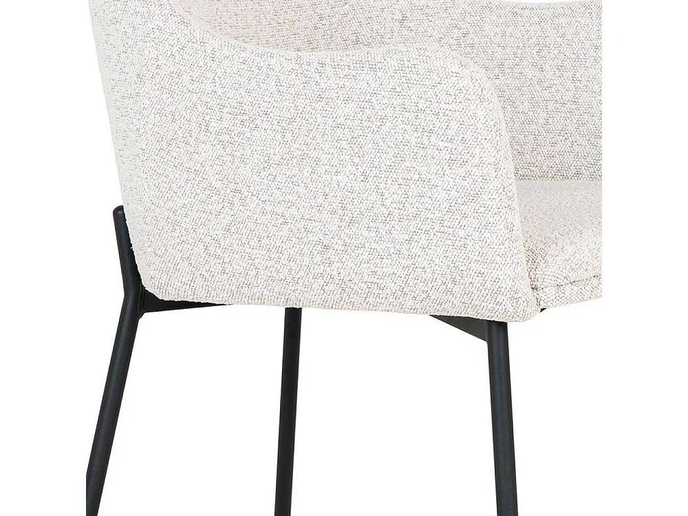 Esstisch Stühle Polsterstühle mit Armlehnen im Skandi Design (2er Set)