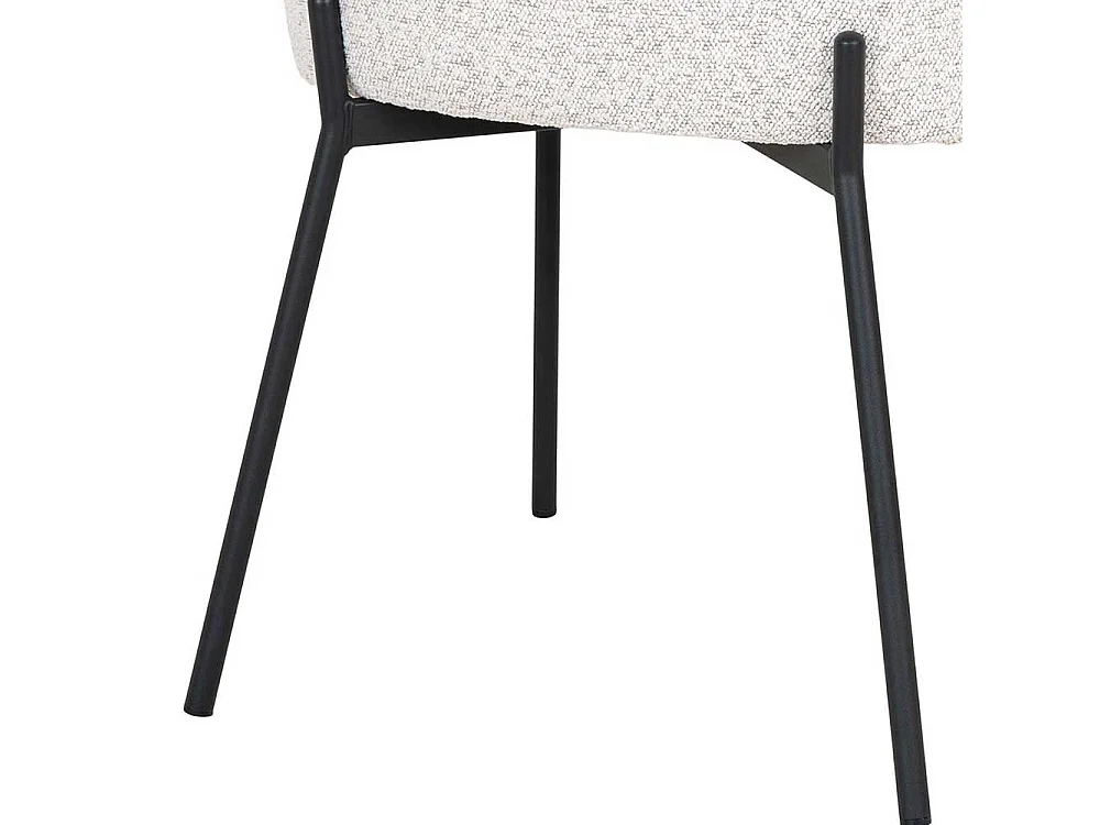 Esstisch Stühle Polsterstühle mit Armlehnen im Skandi Design (2er Set)