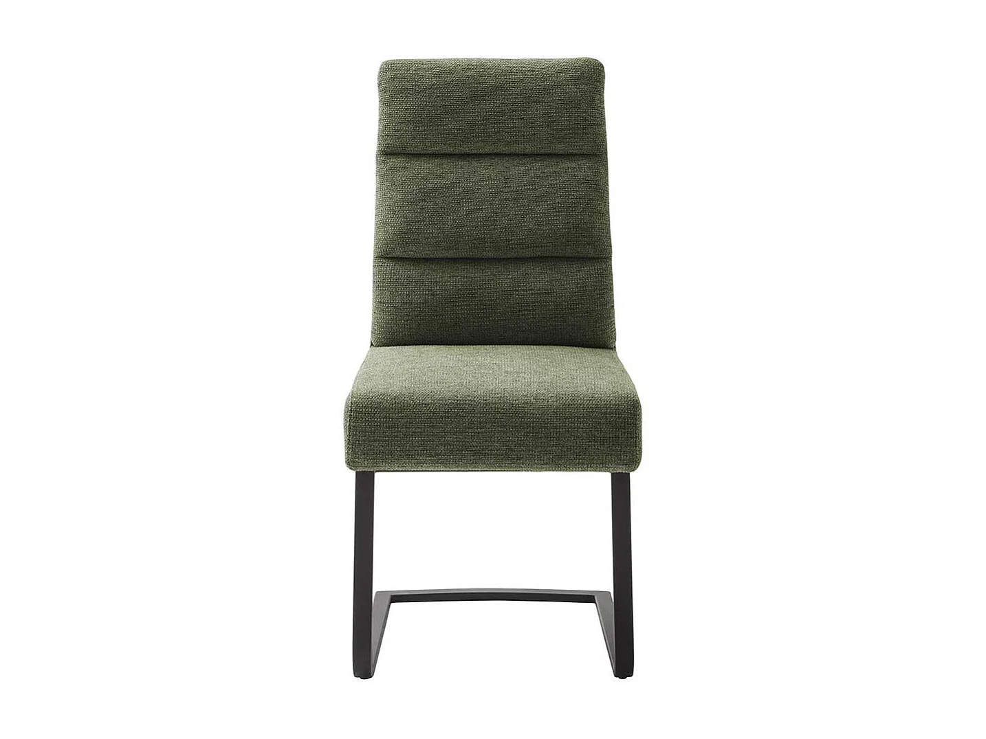 Freischwinger St�hle in Oliv Gr�n und Schwarz 49 cm Sitzh�he (2er Set)