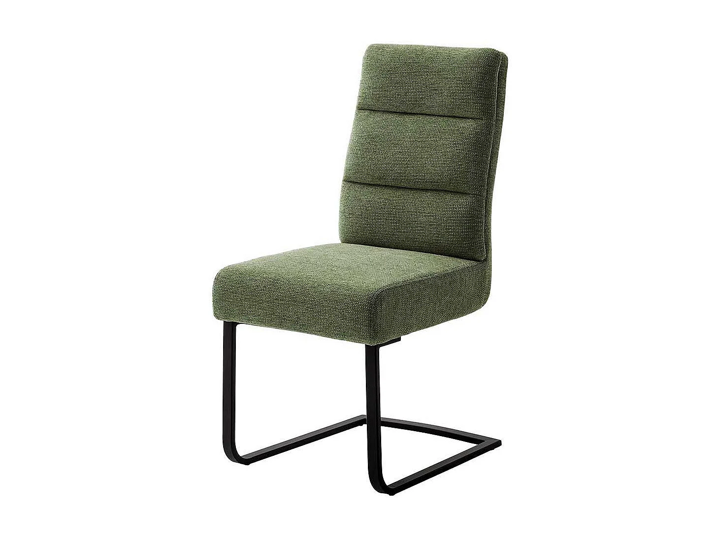 Freischwinger St�hle in Oliv Gr�n und Schwarz 49 cm Sitzh�he (2er Set)