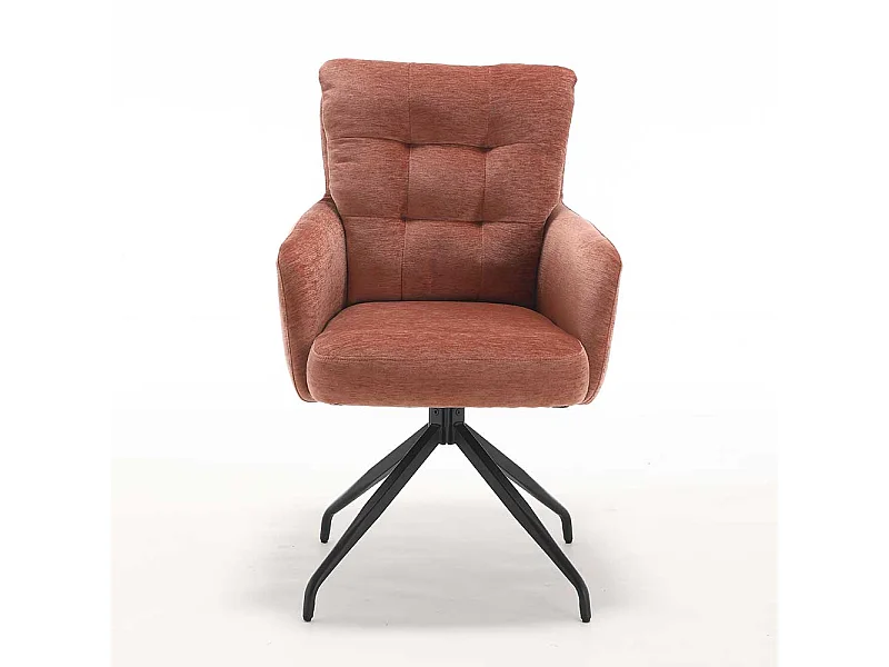 Esstischstuhl Polsterstuhl drehbar mit aufwendigen Steppungen (2er Set)