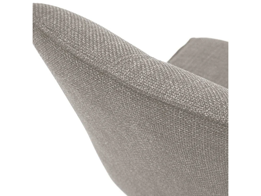 Drehbare Polsterstühle in Hellbraun Webstoff Metallgestell (2er Set)