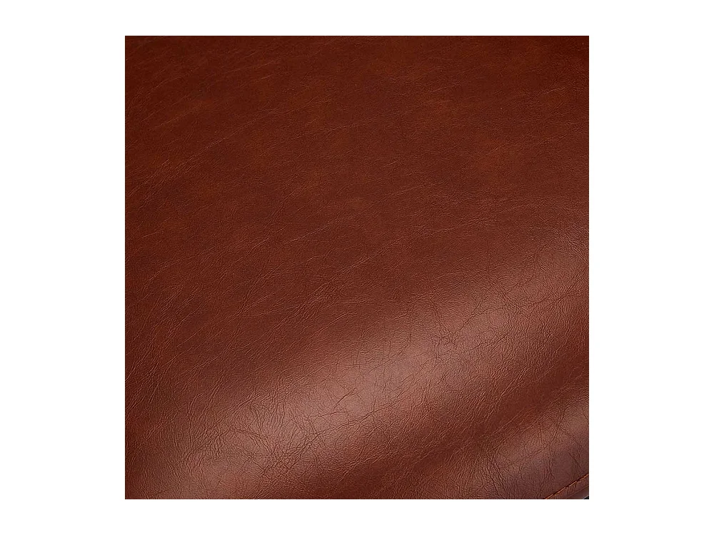 Armlehnen Polsterstühle in Cognac Braun Kunstleder drehbar (2er Set)