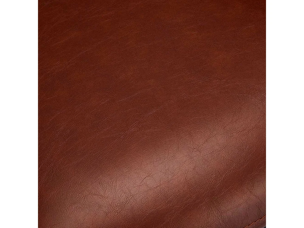 Armlehnen Polsterstühle in Cognac Braun Kunstleder drehbar (2er Set)