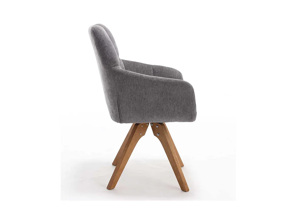 Esszimmerstuhl mit Armlehnen drehbar (2er Set)