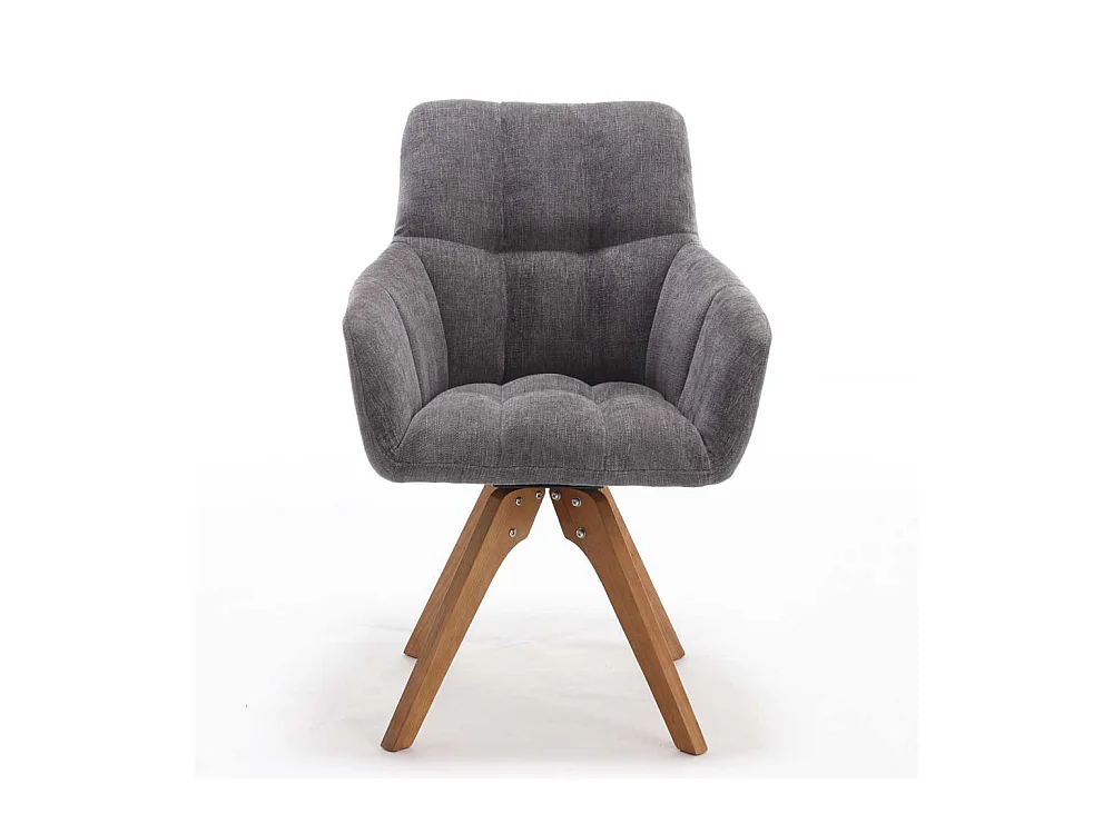 Esszimmerstuhl mit Armlehnen drehbar (2er Set)