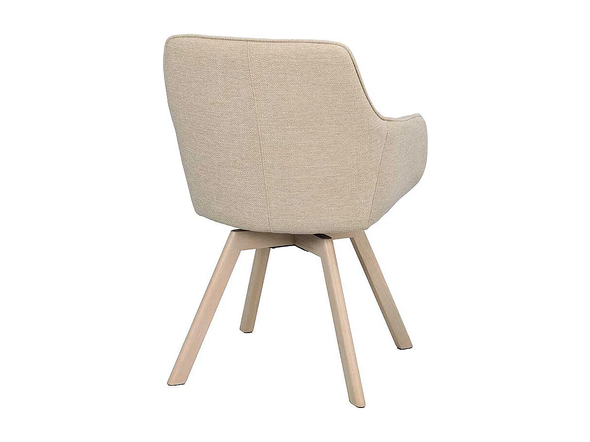 Armlehnstuhl Esszimmerstuhl mit Armlehnen drehbar (2er Set)